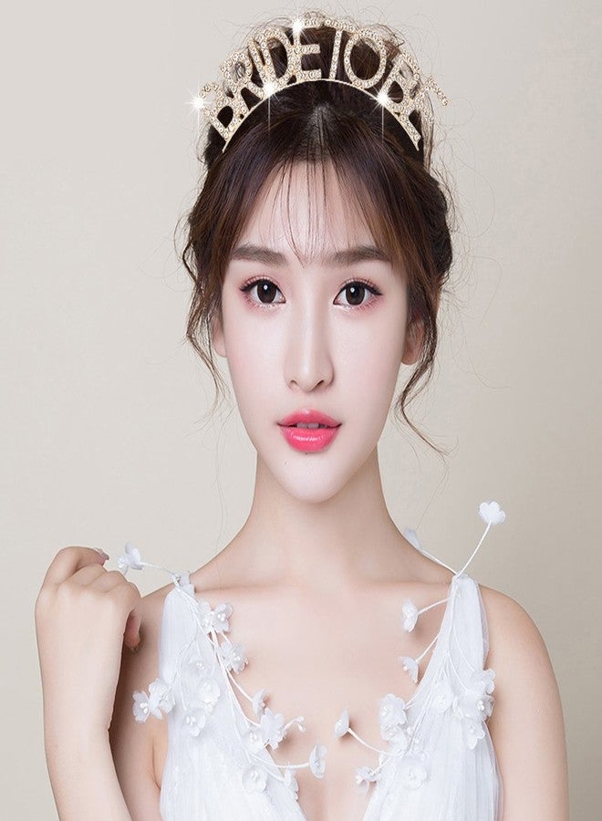 DAXI Wedding Bridal Tiaras Bride to Be Tiara Bridal Shower Headband Bachelorette Party Crown Decorations - Image 2