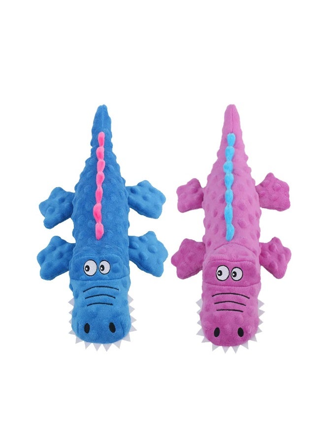 2 Pack Dog Squeaky Toys, Cute Stuffed Plush Dog Chew Toys for Puppy Teething, Durable Interactive dog toys for Small, Medium and Large - Image 1