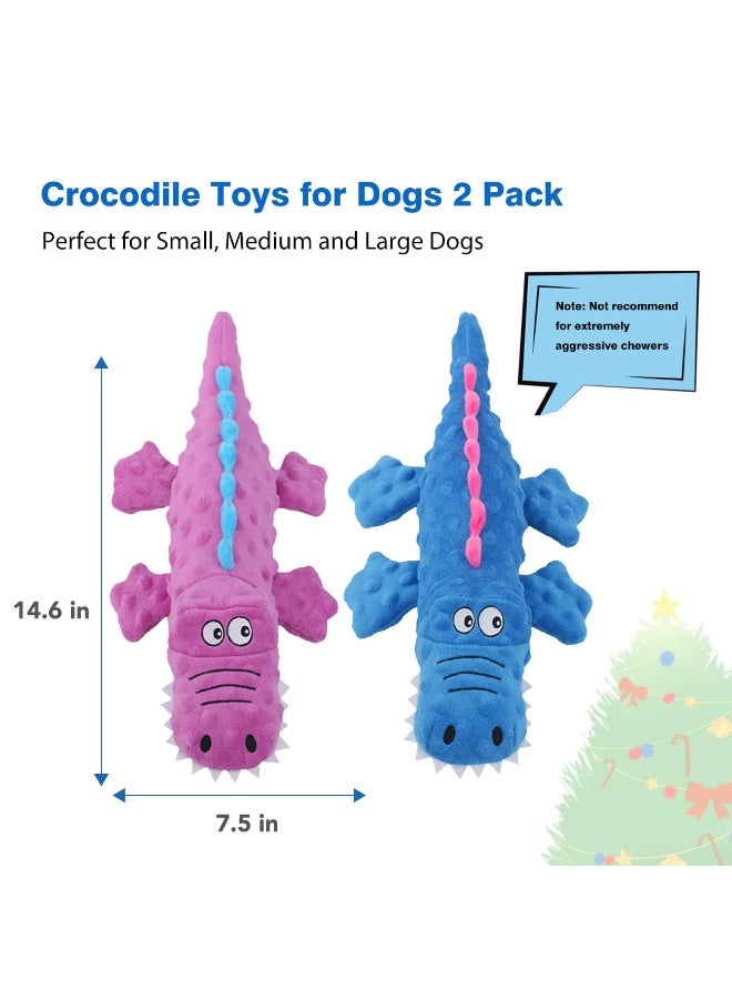 2 Pack Dog Squeaky Toys, Cute Stuffed Plush Dog Chew Toys for Puppy Teething, Durable Interactive dog toys for Small, Medium and Large - Image 5