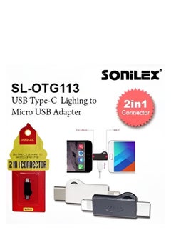 SOniLEX SL-OTG113 2-in-1 Type C to Micro USB Adapter  - Image 1