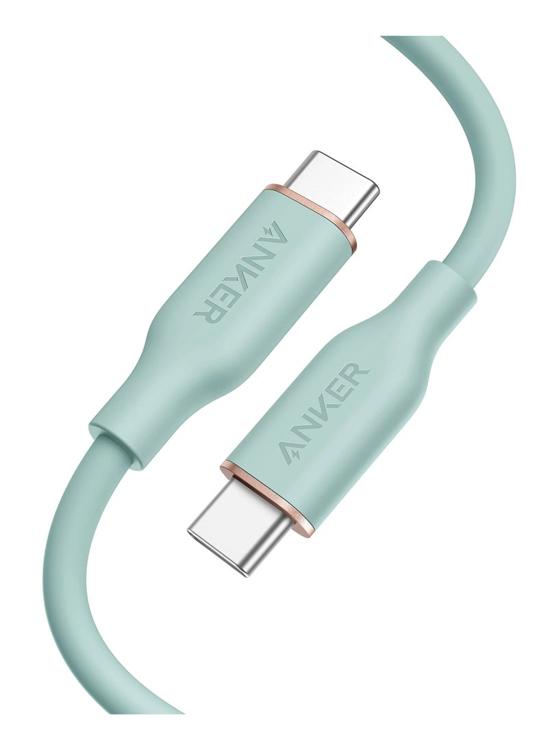 Anker USB-C to USB-C Cable 240W 6ft, USB 2.0 Type C Charging Cable Fast Charge for MacBook Pro 2020, iPad Pro 2020, iPad Air 4, iPad Mini 6, Galaxy S21, Pixel, Switch-Green - Image 1