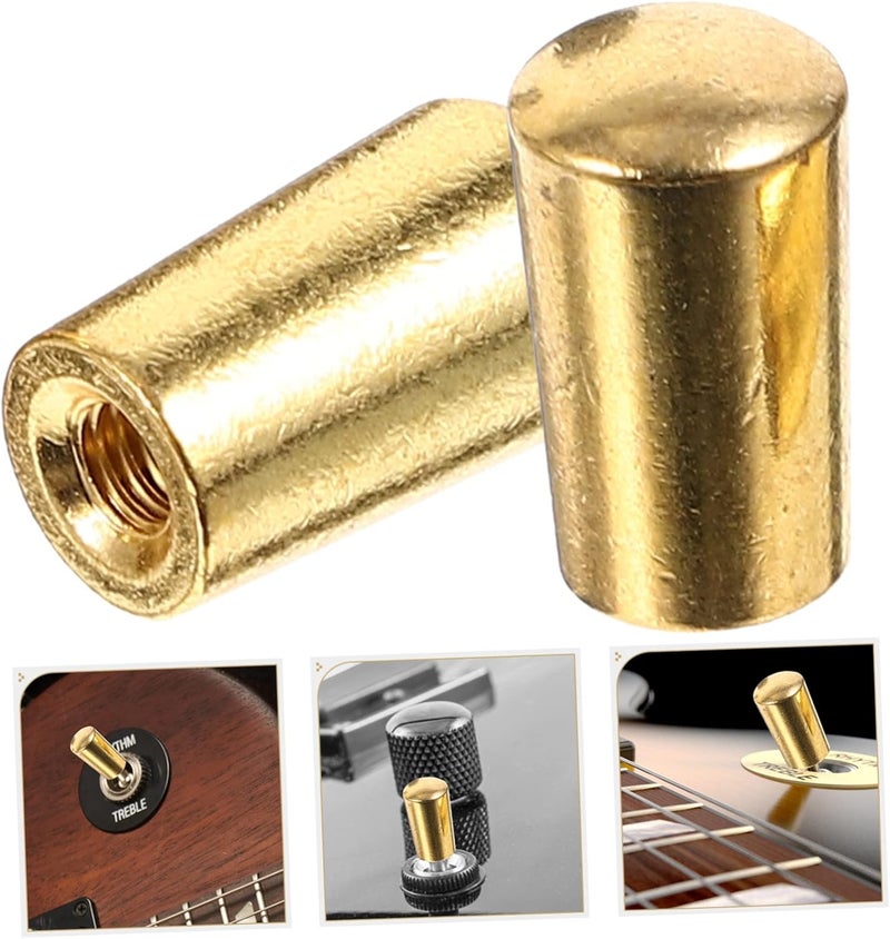 Smooth joint 2pcs Electric Guitar Toggle Caps Metal Tips for Enhanced Aesthetic Appeal Easy Installation Ergonomic Design Compatible Replacement Parts for Electric Guitars Cross product combo compatible - Image 4