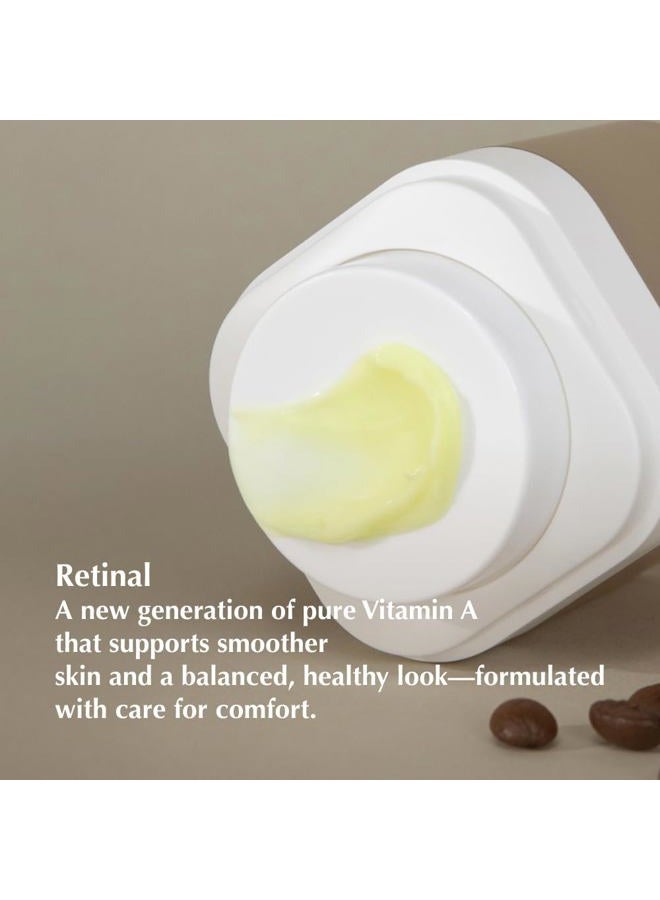 KAINE كريم كاين 300ppm ريتينال + 2% كافيين، كريم مرطب ليلي كافيتينال للبشرة الحساسة، العناية بالبشرة الكورية، 1.69 أونصة سائلة - Image 3