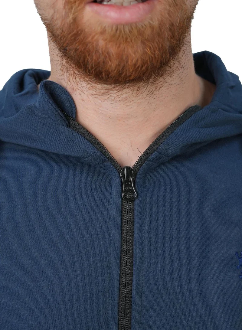 GIORDANO  Men's Slim Fit French Terry Knit Hoodie Jacket for Men | Best Price UAE