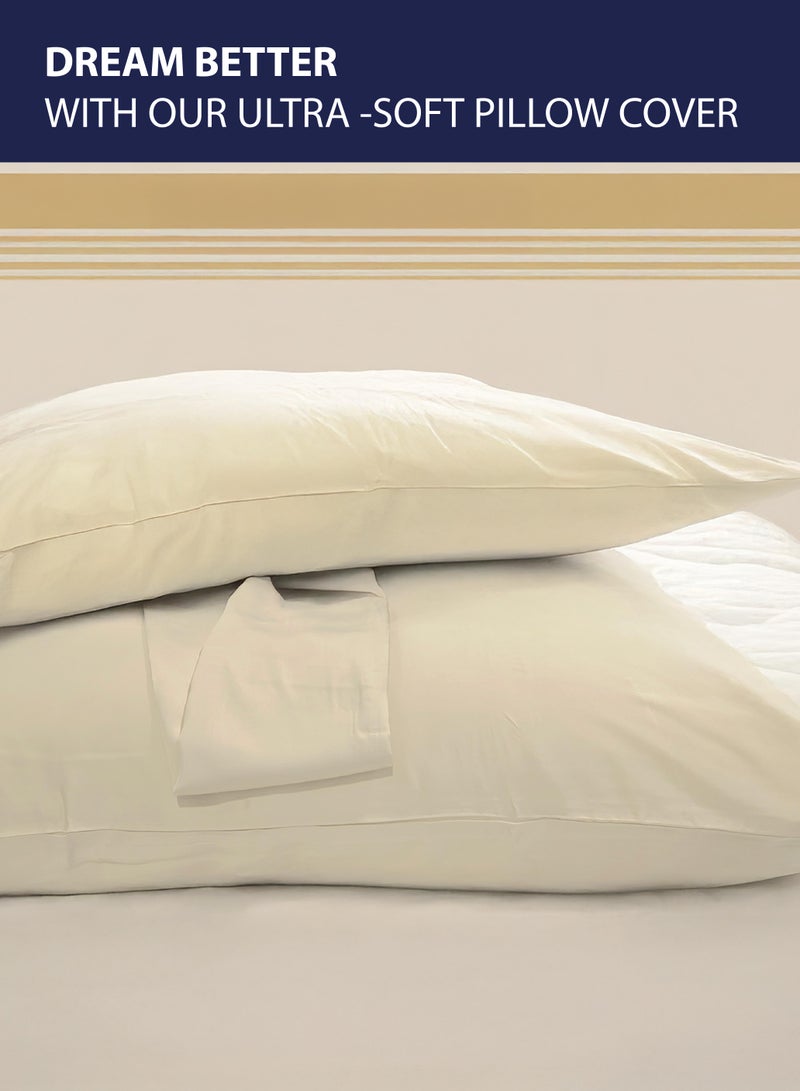 DrSleeep DrSleeep 2 Piece Queen Pillow Cases 100% Viscose Derived from Bamboo Oat (Queen 30x20") - 2 Pieces  - Image 3