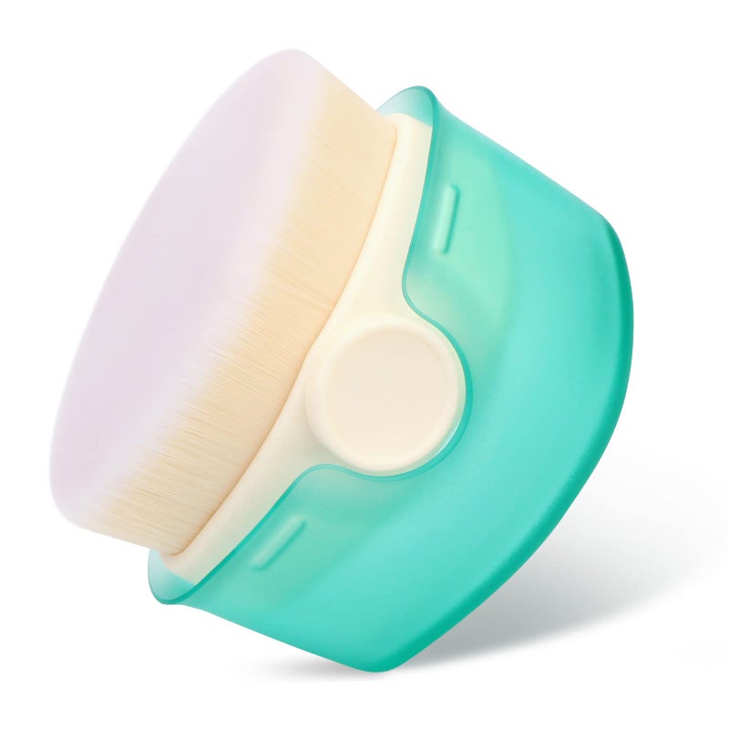 UNIMEIX Kabuki Brush Foundation Brush for Liquid Makeup Make Up Brushes Powder Brush for Cream and Flawless Powder Cosmetics Green