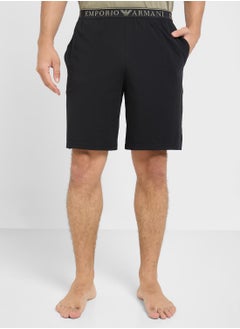 EMPORIO ARMANI Crew Neck T-Shirt & Logo Band Shorts  - Image 4