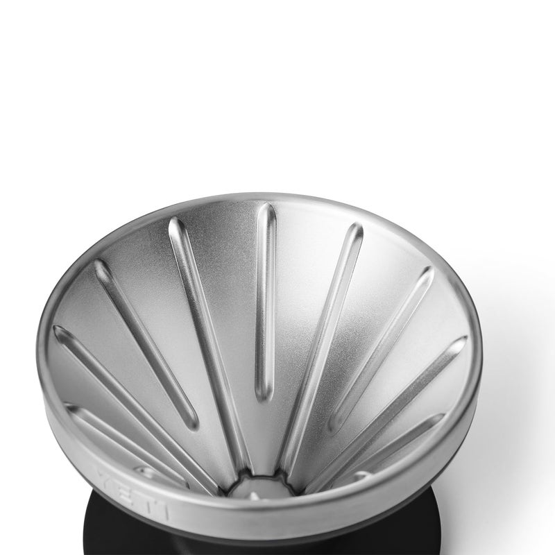 YETI Pour Over Coffee Maker Accessory Ramblers, Designed for Perfect Coffee Extraction Anywhere, Stainless Steel, fits any V60 Filter, Black - Image 5