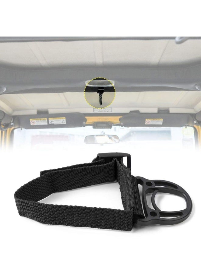 JeCar 2Pieces Roll Bar Coat Hanger Clothes Hook For Jeep Wrangler Cj Yj Tj Lj Jk Jku Jl Jlu Jt Sports Sahara Freedom Rubicon And Unlimited X 2 4 Door Black  - Image 5