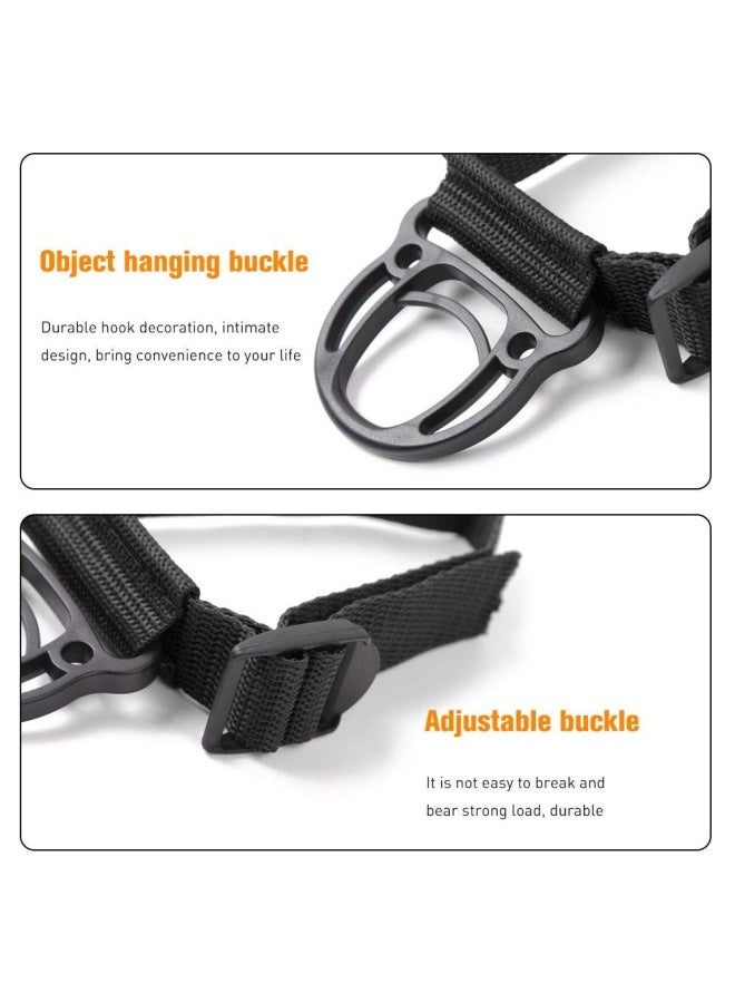 JeCar 2Pieces Roll Bar Coat Hanger Clothes Hook For Jeep Wrangler Cj Yj Tj Lj Jk Jku Jl Jlu Jt Sports Sahara Freedom Rubicon And Unlimited X 2 4 Door Black  - Image 4
