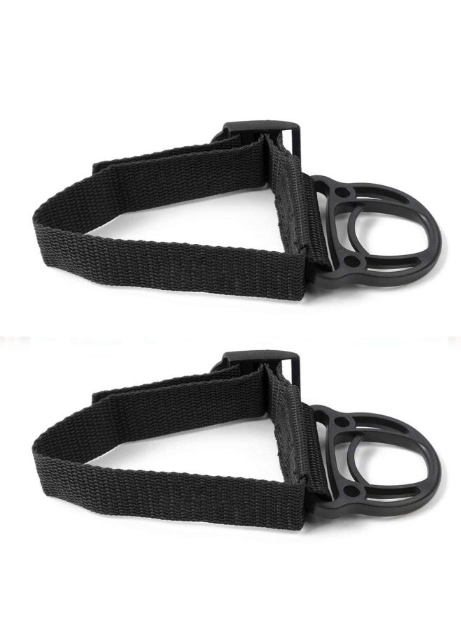 JeCar 2Pieces Roll Bar Coat Hanger Clothes Hook For Jeep Wrangler Cj Yj Tj Lj Jk Jku Jl Jlu Jt Sports Sahara Freedom Rubicon And Unlimited X 2 4 Door Black  - Image 1