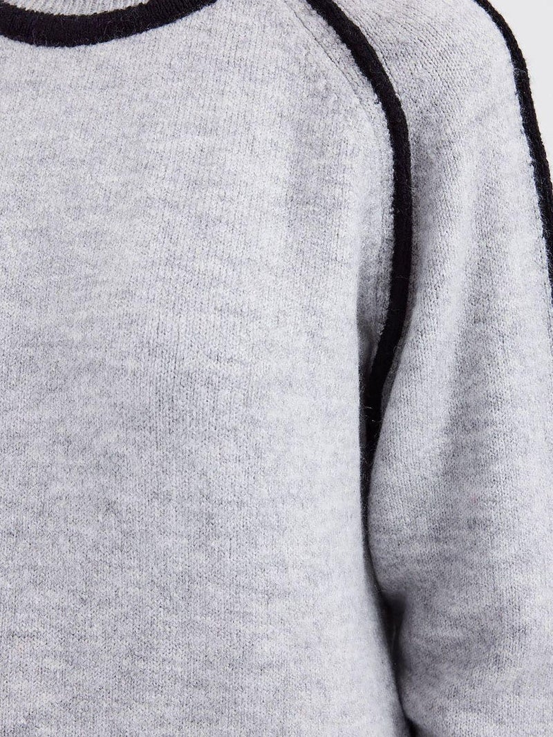 BIG DART BDART Oversized Striped Turtleneck Knit Sweater - Image 5