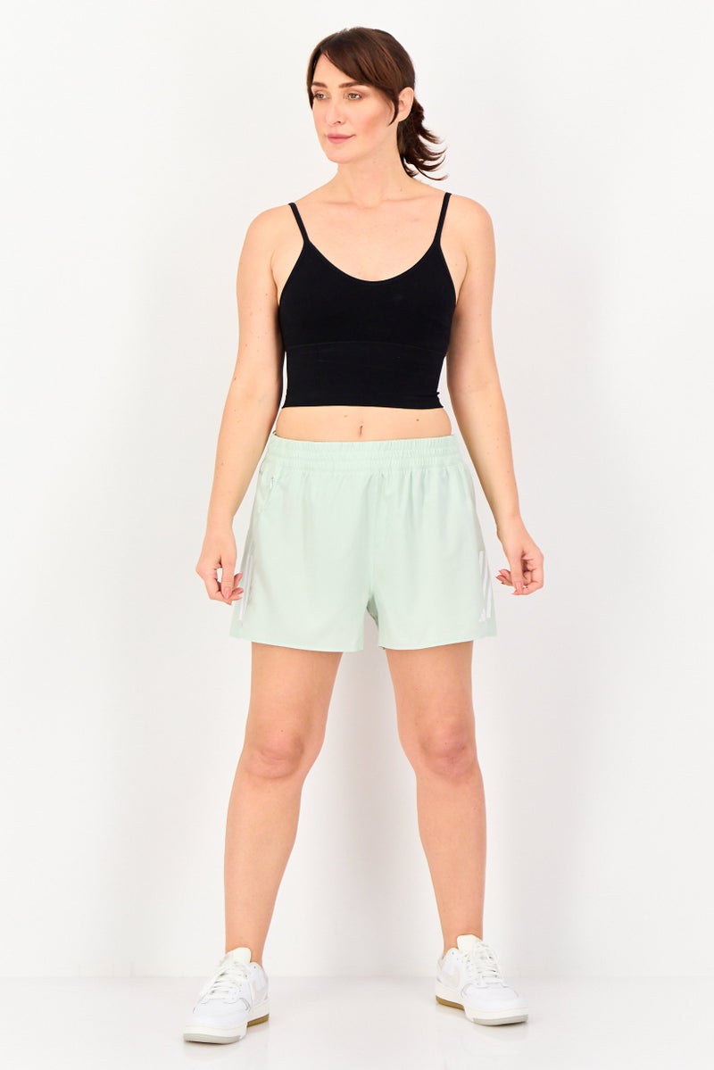 Adidas شورتات جري عادية للنساء 3، لون نعناع فاتح - Image 3