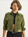 Bianco Lucci Khaki Green