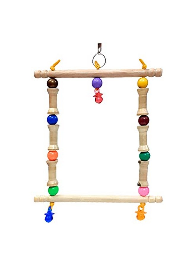 إيميلي بيتس ألعاب أرجوحة الطيور، ألعاب مضغ مع ألعاب قفص معلق للببغاوات الصغيرة، والكوكتيل، والكونيور، والعصافير، والبادجي، والمكاو، والببغاوات، وطيور الحب - Image 2