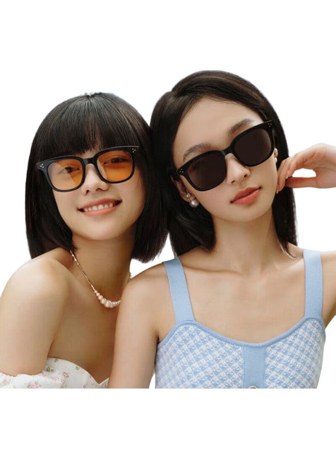 PARZIN Unisex Fashion D-Frame Sunglasses Sunshade Uv Protection Driving Trendy Shades 7771 - Image 1