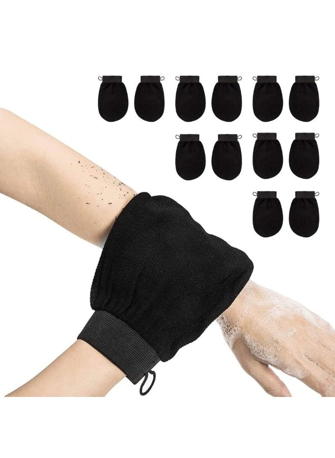 ماكس كير ليفة مغربية للتقشير 14x21 سم – قفازات لتقشير وإزالة الجلد الميت للاستحمام والسبا – عبوة 12 قطعة للجنسين - Image 1