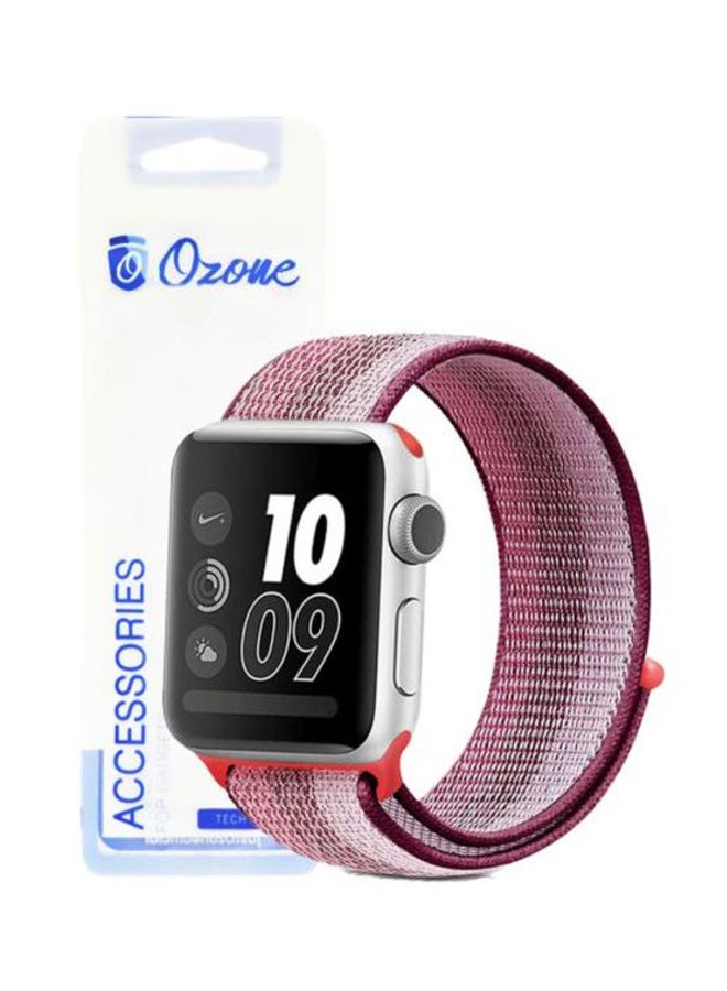 Ozone Replacement Band For Apple Watch Series 4/3/2/1 40/38 mm Berry - Image 3