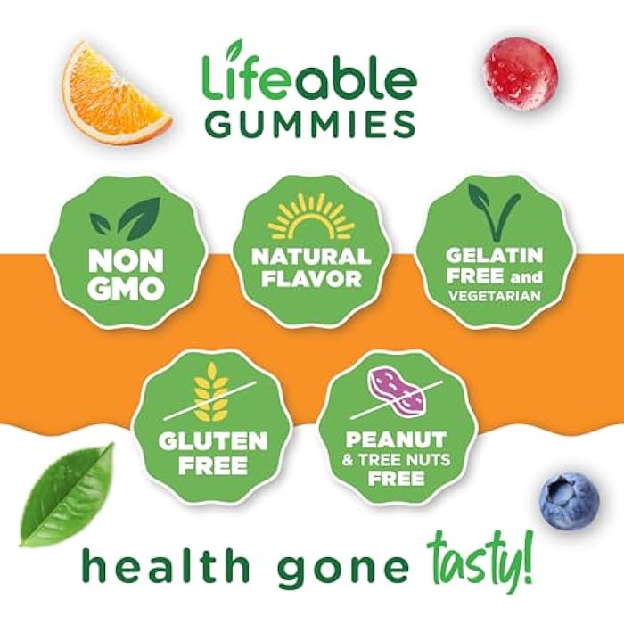 Lifeable Prebiotic Fiber Gummies for Adults | 5g | Great Tasting Fiber Supplement Gummies | Prebiotic Gummies for Digestive Health | High Fiber Gummies for Women, Men | 90 Gummies - Image 4