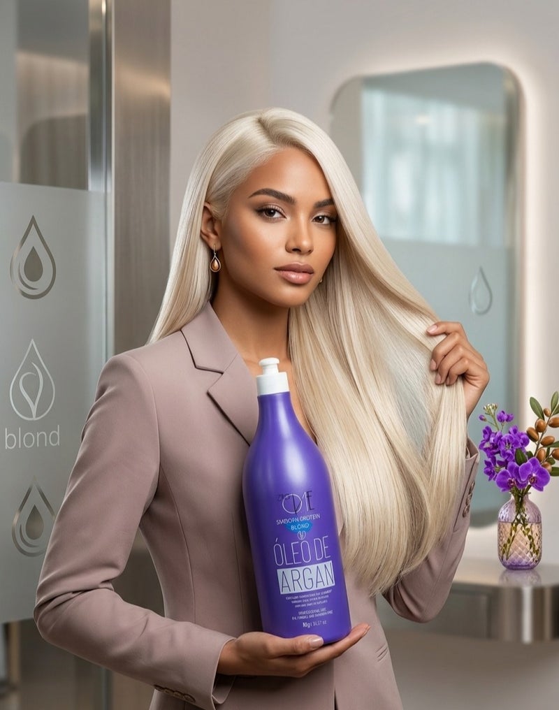 ZERONE Zero One Smooth Protein Blond with Argan Oil for Blonde & Highlighted Hair - 1kg - Image 2