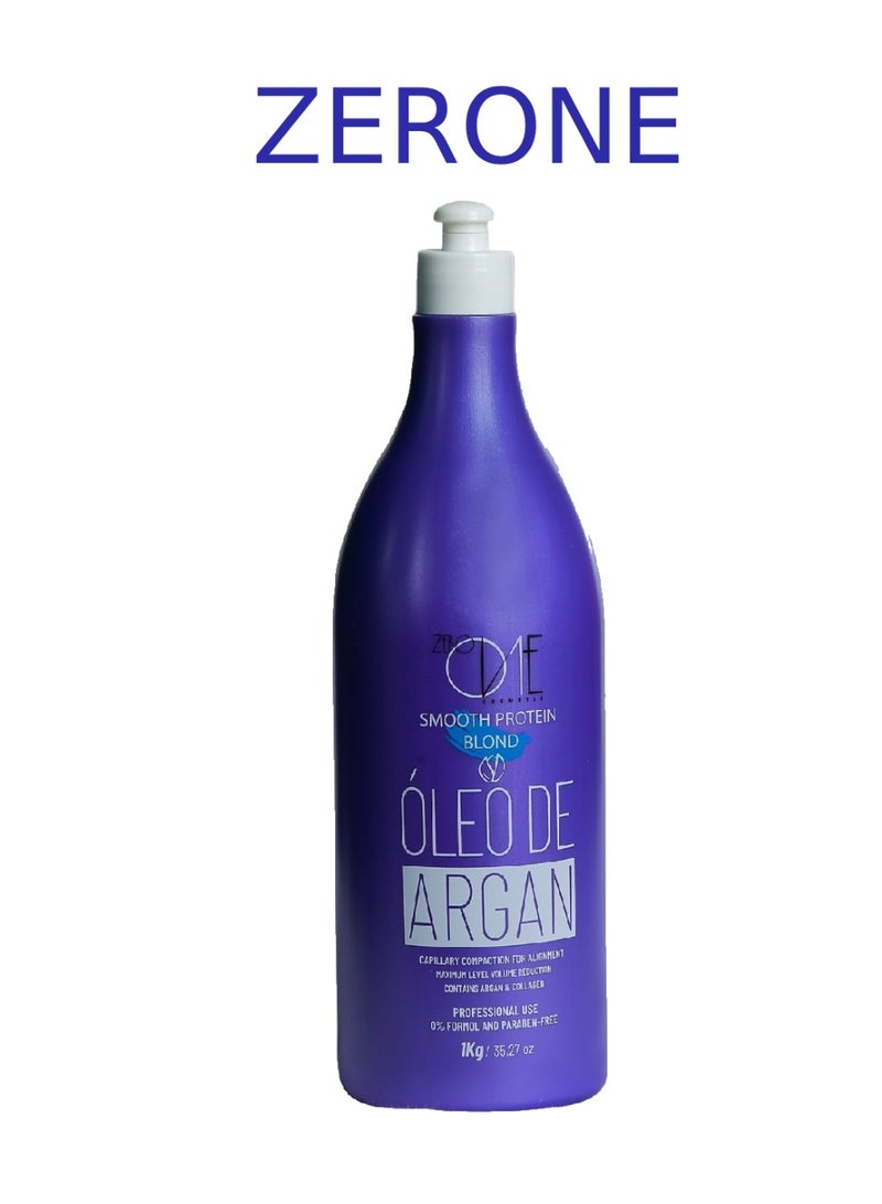 ZERONE Zero One Smooth Protein Blond with Argan Oil for Blonde & Highlighted Hair - 1kg - Image 1