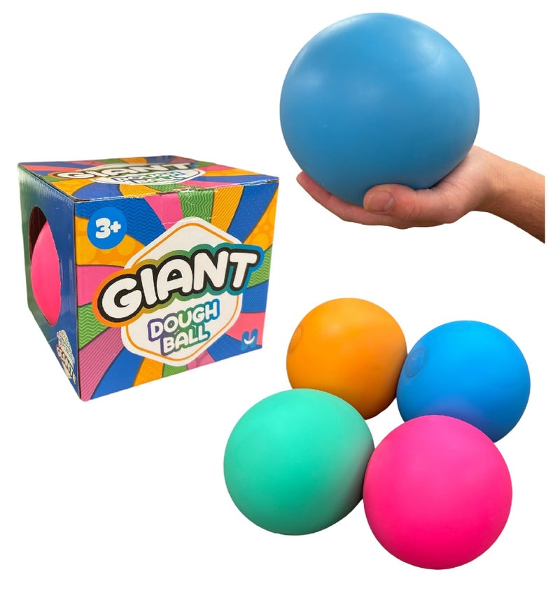 Hapros 6 Giant Dough Ball Jumbo 6 Inch Stress Ball Fidget Toys for Super Sensory Fun and Ultimate Stress Relief Pink - Image 3