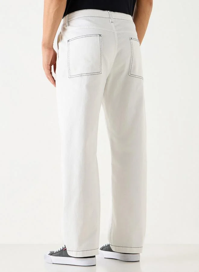 Iconic Iconic Relaxed Fit Pants with Pockets