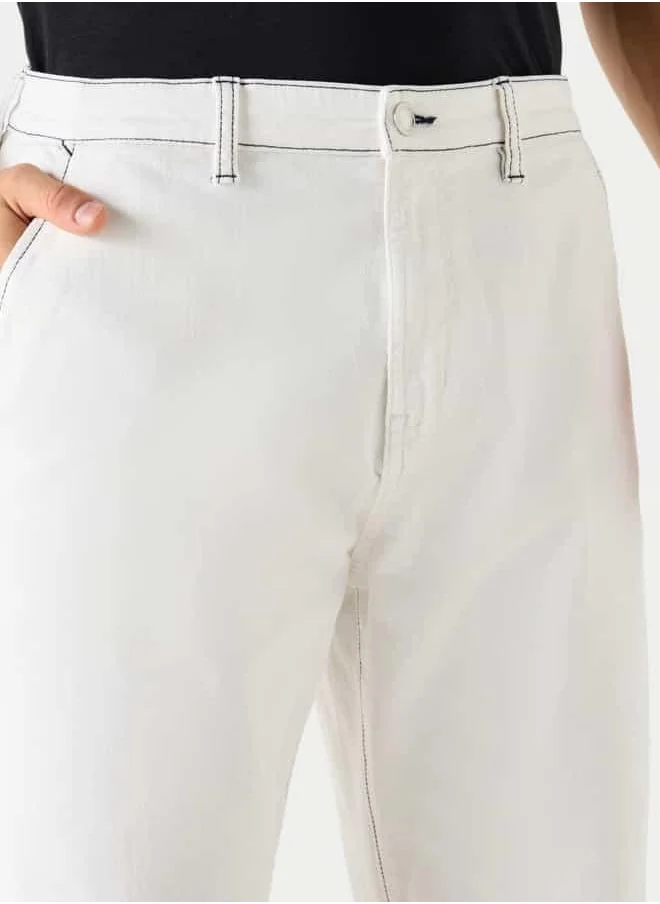 Iconic Iconic Relaxed Fit Pants with Pockets