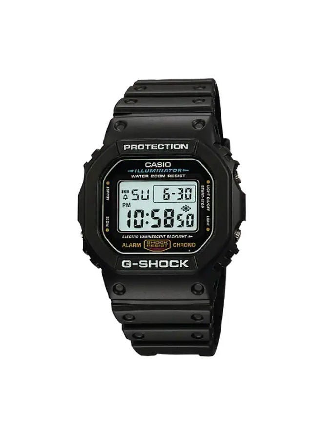 G-SHOCK Rubber Digital Watch DW-5600E-1VDF - Image 1