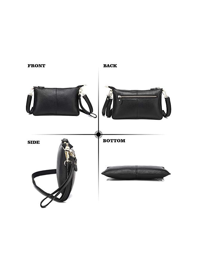 Different Women Genuine Leather Handbags party Clutches mini Crossbody Shoulder bags fashion Purse totes shopping Wristlet - Image 2