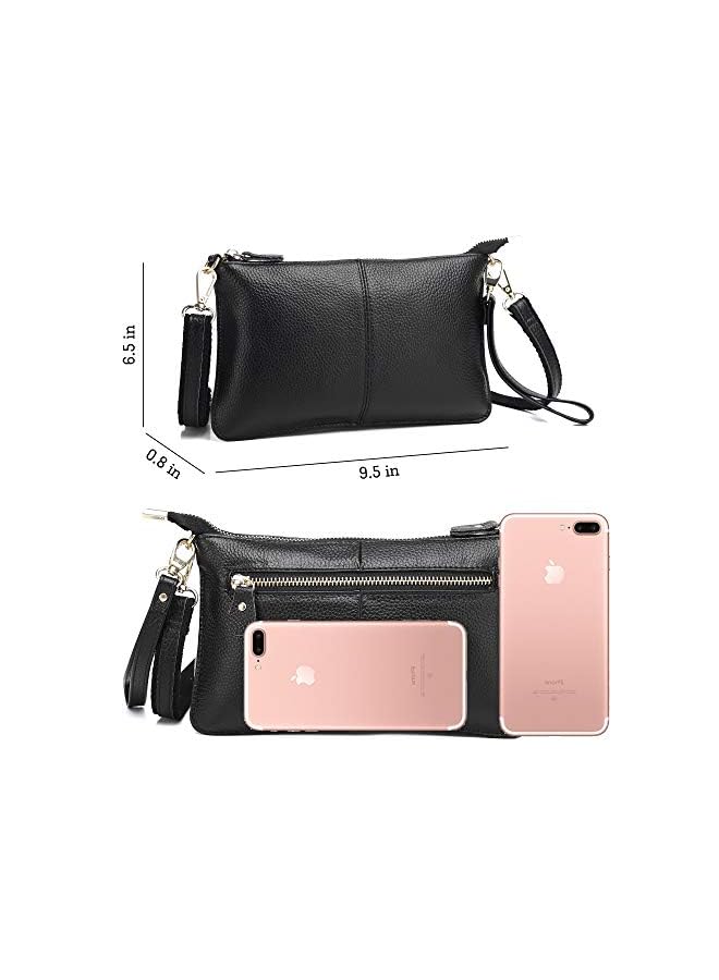Different Women Genuine Leather Handbags party Clutches mini Crossbody Shoulder bags fashion Purse totes shopping Wristlet - Image 4