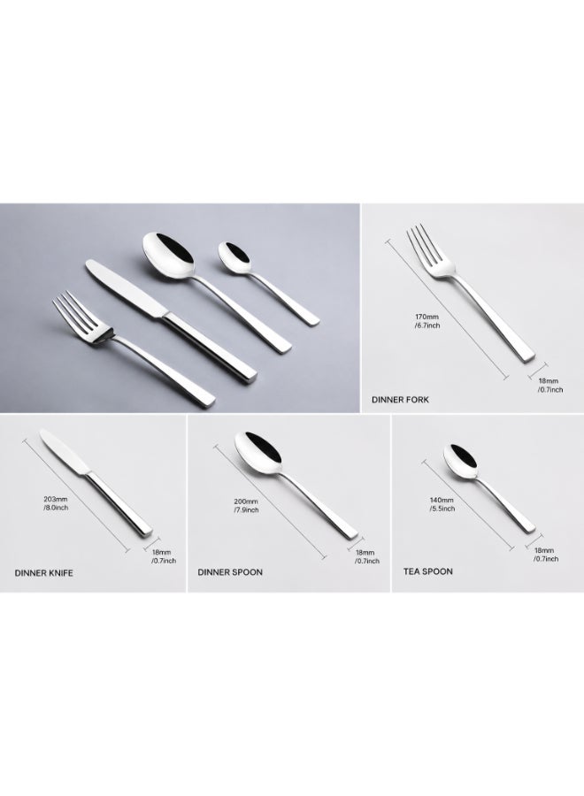 Home auraa Olympia  stainless steel Dinner Fork 3 Pc - Image 4