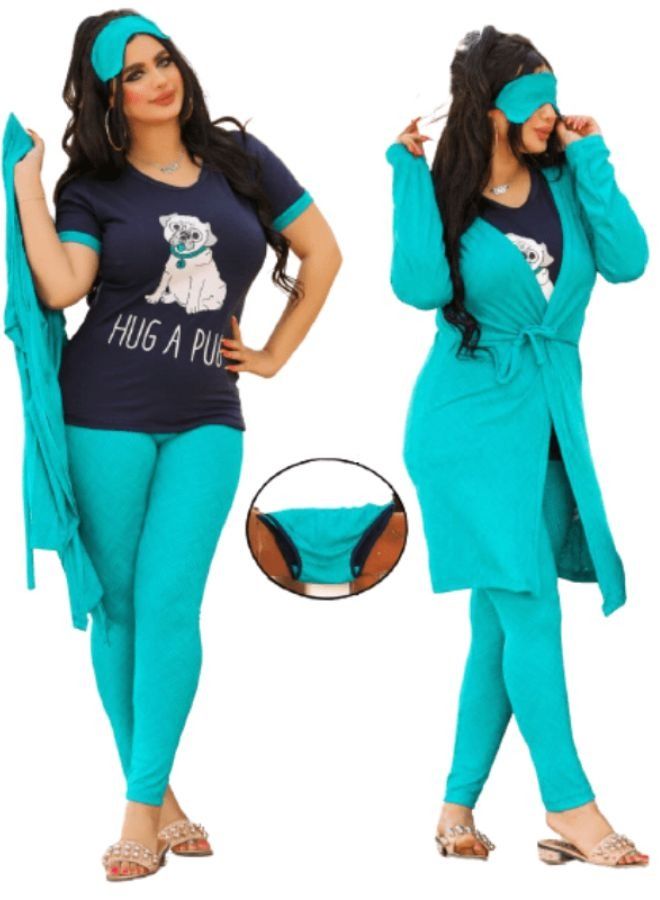 A multi-piece pajama set made of cotton comfortable for home