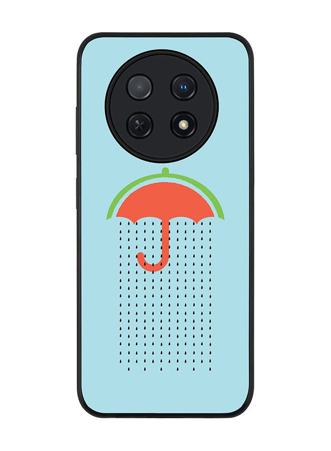 Stylizedd Rugged Black edge case for Huawei Nova Y91 4G  Huawei Enjoy 60X, Slim fit Soft Case Flexible Rubber Edges Anti Drop TPU Gel Thin Cover -  Weeping Melon - Image 1