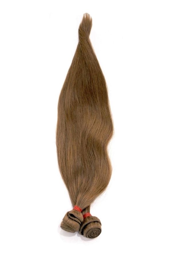 NIBEMINENT Straight Human Hair Extension Brown 22inch - Image 2