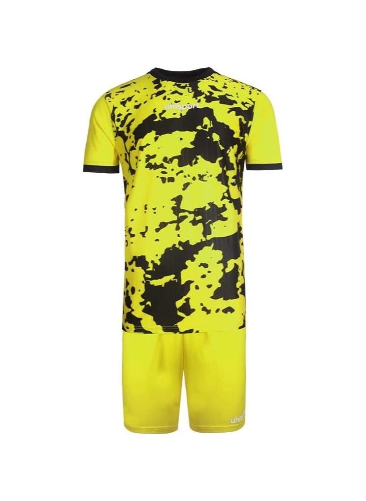 UHLSPORT - uhlsport Football Men Jersey, For match and training, Round neck, Light & comfortable & breathable material, Army design - Image 1