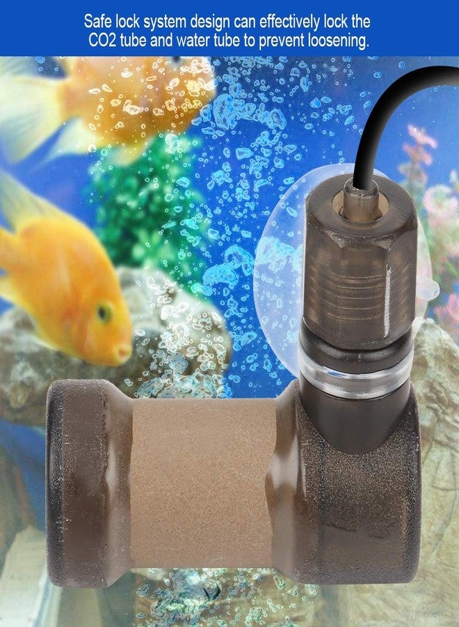 Fdit Easy Carbon Dioxide Diffuser CO2 for Super Aquarium Fish Equipment(L-Brown) - Image 3
