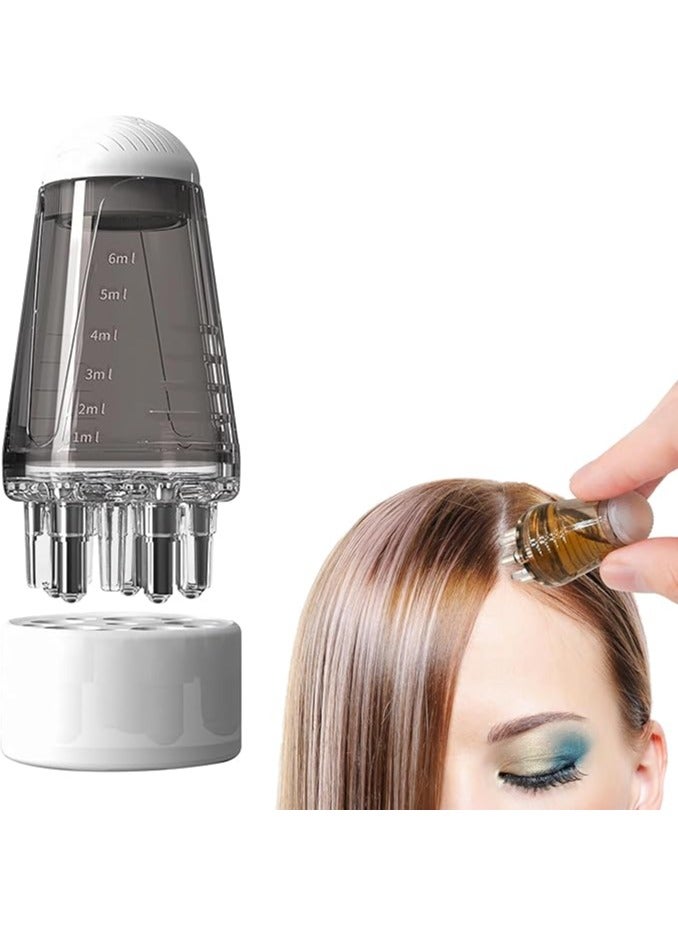 أداة وضع زيت الشعر، مدلك رأس فروة الرأس لعلاج الشعر ونمو الشعر الصحي، مناسب للسوائل المختلفة - Image 1