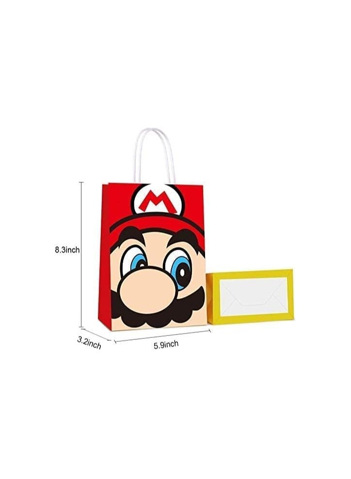إنتاج Intag 16 PCS Party Favor Bags for Super Bros Mario Birthday Party Supplies, Party Gift Bags for Super Bros Mario Party Favors Decor Party Decor for Super Bros Mario Themed Birthday Decorations - Image 4