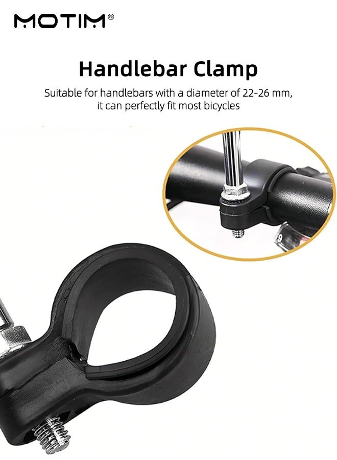 Motim Bike Mirror Handlebar Mount Bike Rear View Mirrors, Adjustable 360° Rotatable Safety Bicycle Accessories, HD Convex Reflector Bike Mirror for Mountain Road E-bike Dirt Bikes Handlebars  - Image 5