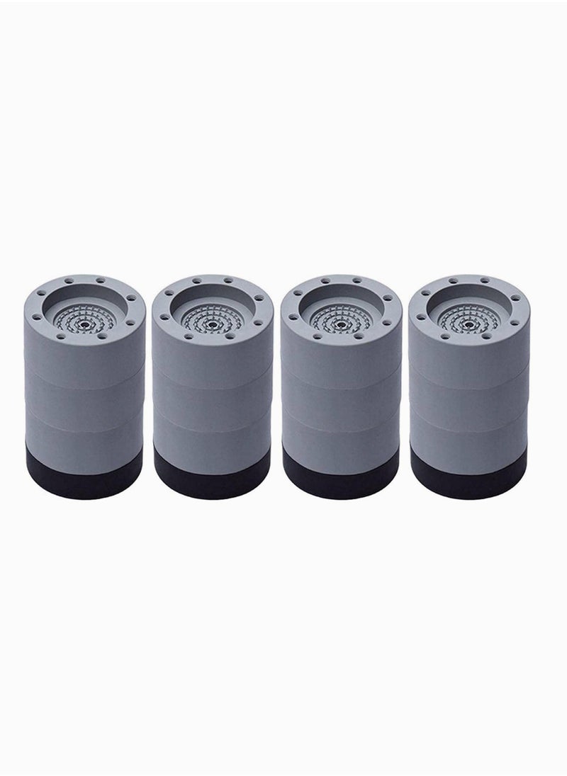 SYOSI Washing Machine Feet Pads, Non Slip Washing Machine Mat, Washing Machine Support Leg, Shock And Noise Cancelling Washing Machine Support for Protects Laundry Room Floor 4Pcs (8.5cm)  - Image 1