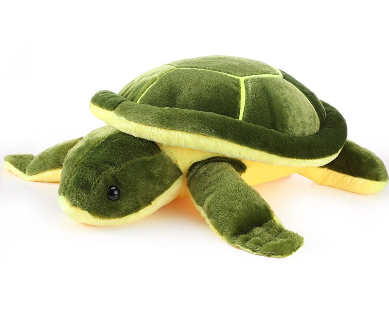 Civaner Big Green Sea Turtle Stuffed Animals Giant Soft Plush Toys Large Ocean Turtle Body Pillow Tortoise Toys Doll for Kid Boys Girls Girlfriend Valentines Birthday Gifts20 Inches - Image 3