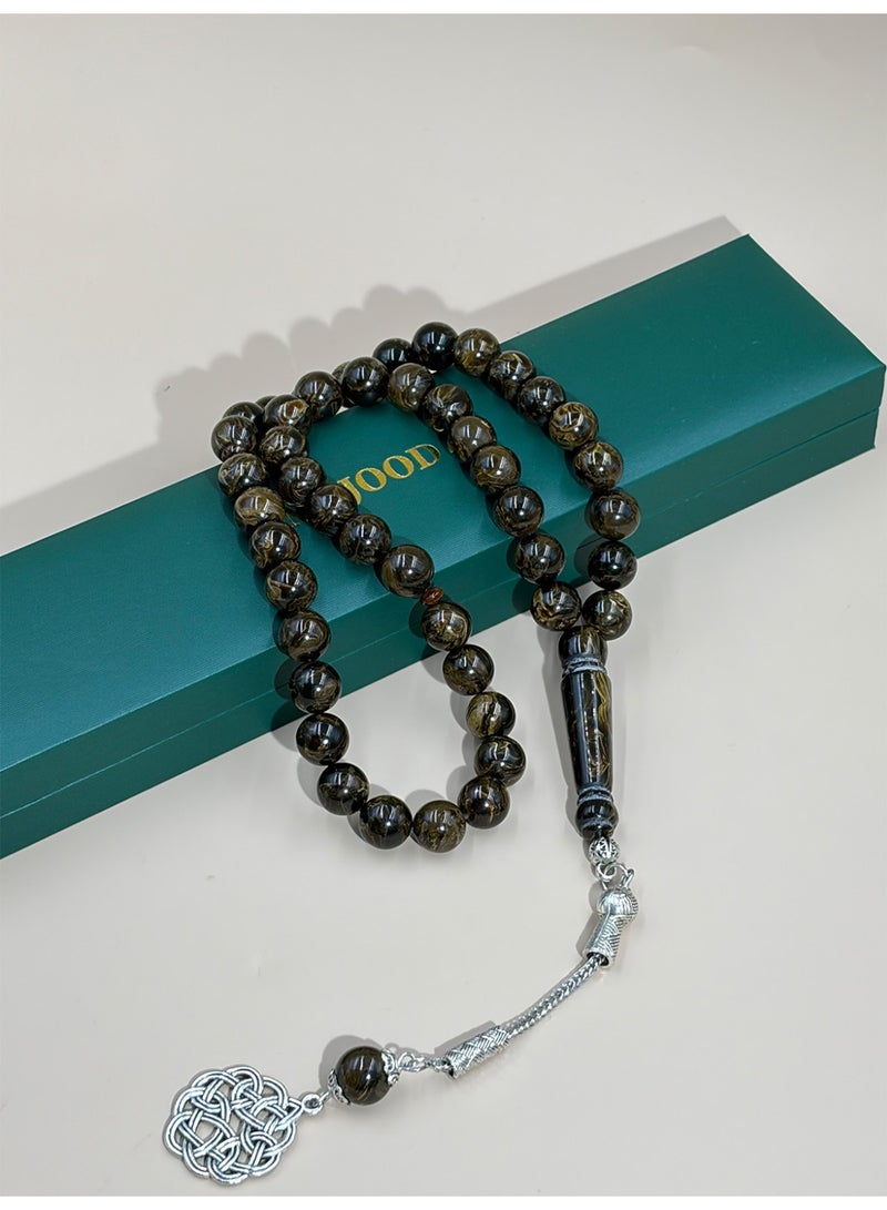 MAJOOD 45 Amber Resin Prayer Beads/Tasbih/10mm/For Men And Women - Image 5
