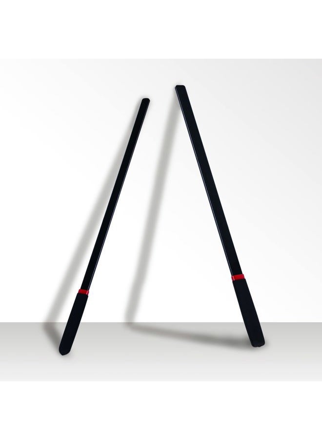 KOWPEWU 2-Piece Set 18" Riding Crop Sticks, Black, with Non-Slip Handles - Image 4