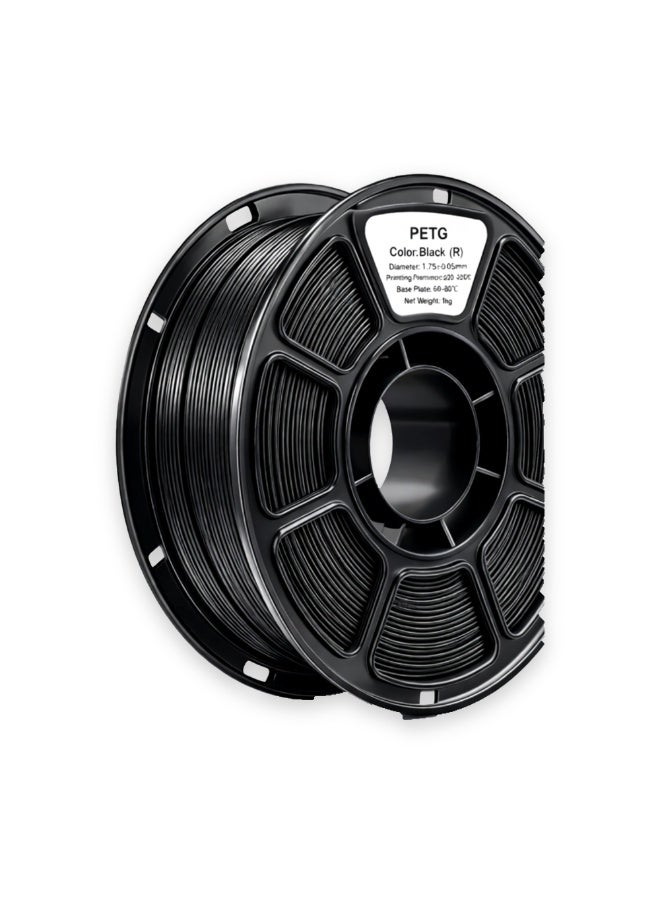 1.75mm Black PETG 3D Printing Filament - 1kg Spool, High Strength u0026 Low Warping, Compatible with Most FDM Printers - Image 3