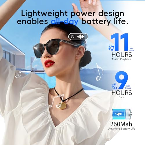 GetD AI Glasses for Men & Women, Smart Sunglasses Powered by ChatGPT with Real-Time 145-Language Translation, Bluetooth 5.4 Glasses,11H Music/9H Call, UV400 & Polarized Lenses for Travel & Daily Use - Image 5