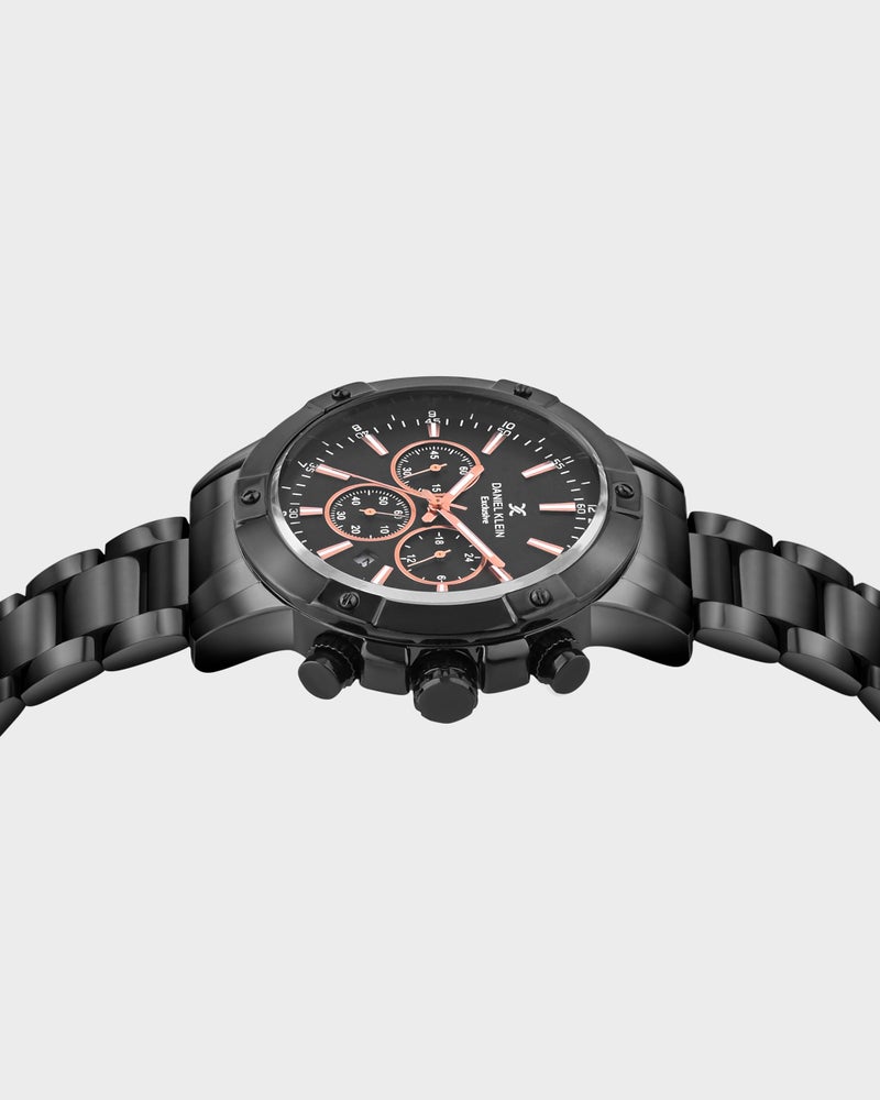 Daniel Klein Metal Men's Black Dial Analogue Watch - Dk.1.14095-2 - Image 5