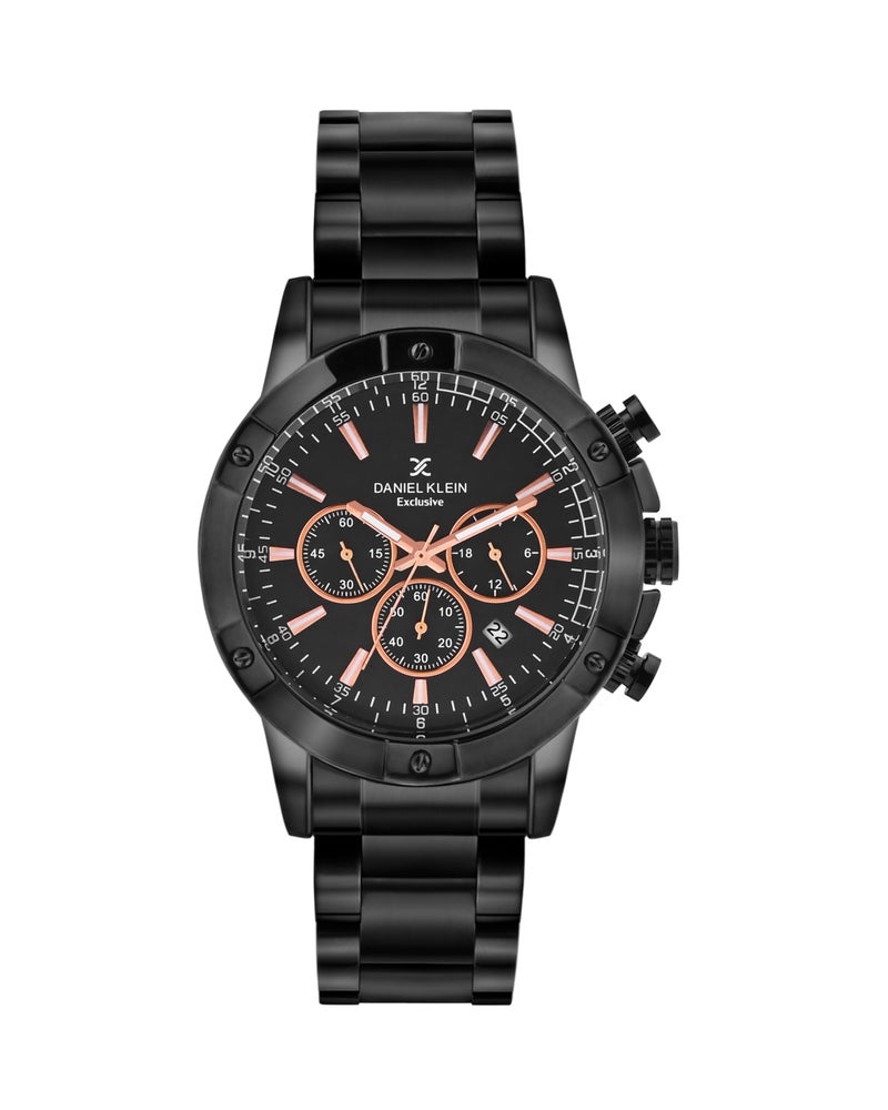 Daniel Klein Metal Men's Black Dial Analogue Watch - Dk.1.14095-2 - Image 1