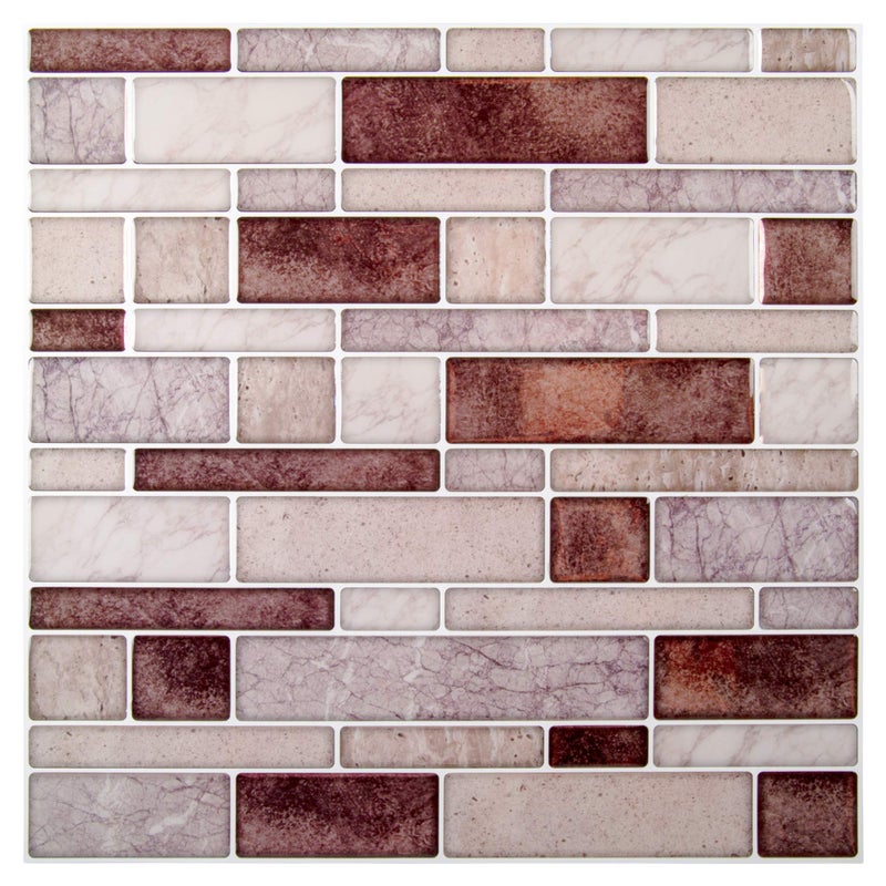 Truu Design SelfAdhesive Peel and Stick Wall Tiles for Walls Kitchen Backsplash and Bathroom