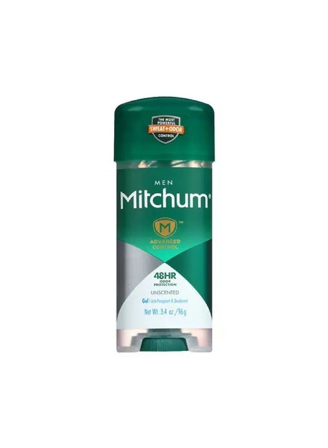 Mitchum Advanced Control Unscented Gel, Anti-Perspirant & Deodarant 3.4 oz (Pack of 5) - Image 1